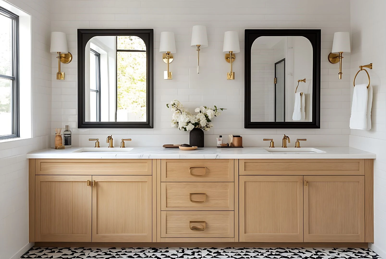 Montaggio di mobile bagno ad un lavabo